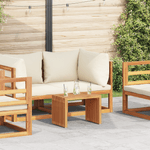 Casa si Gradina - Gradina si terasa - Mobilier exterior - Mese gradina - Masa laterala pentru gradina 50x32.5x35 cm Lemn masiv de tec - Infinity.ro