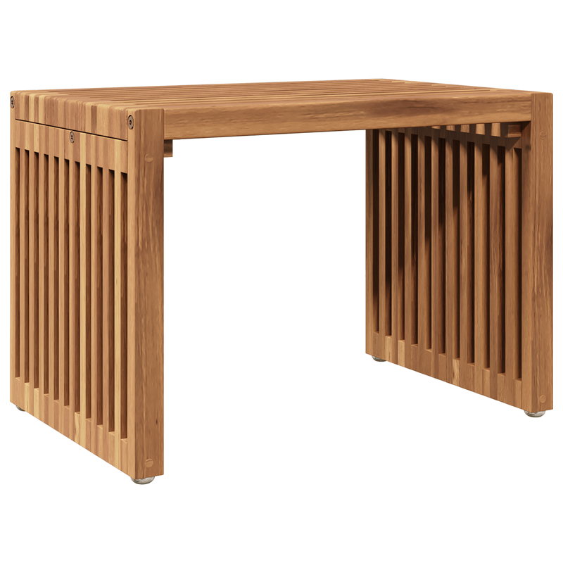 Casa si Gradina - Gradina si terasa - Mobilier exterior - Mese gradina - Masa laterala pentru gradina 50x32.5x35 cm Lemn masiv de tec - Infinity.ro