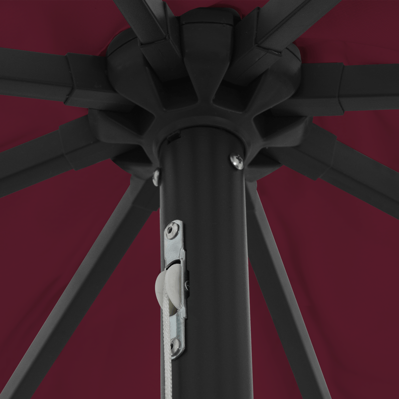 Casa si Gradina - Gradina si terasa - Umbrele si pavilioane - Umbrele - Umbrela de gradina cu LED-uri, ø395x245 cm, rosu bordo - Infinity.ro