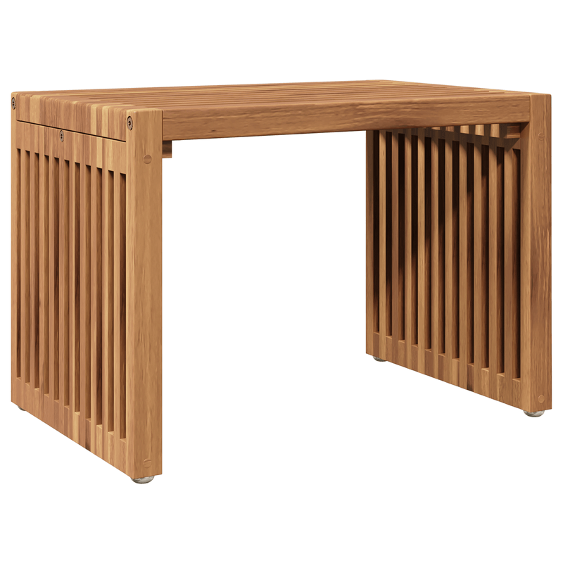 Casa si Gradina - Gradina si terasa - Mobilier exterior - Mese gradina - Masa laterala pentru gradina 50x32.5x35 cm Lemn masiv de tec - Infinity.ro