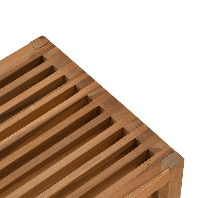 Casa si Gradina - Gradina si terasa - Mobilier exterior - Mese gradina - Masa laterala pentru gradina 50x32.5x35 cm Lemn masiv de tec - Infinity.ro