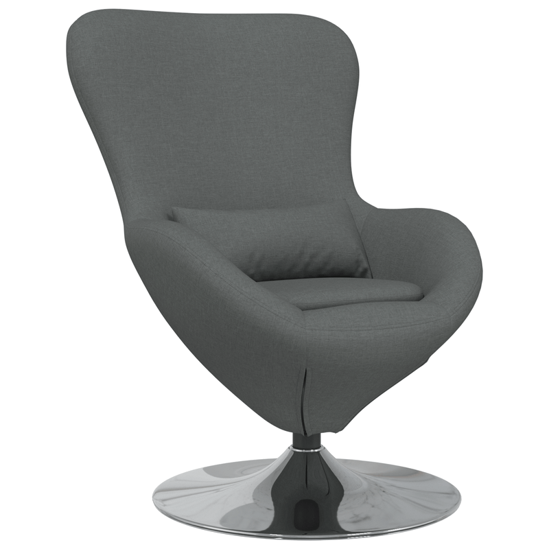 Casa si Gradina - Mobilier - Scaune si fotolii - Fotolii - Fotoliu tip ou, gri inchis, textil - Infinity.ro