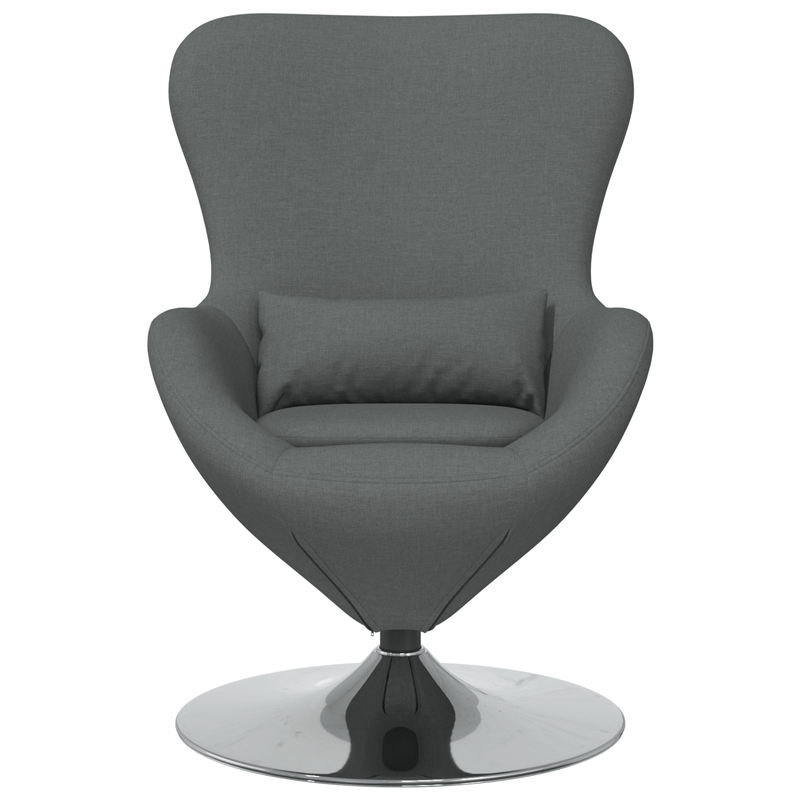 Casa si Gradina - Mobilier - Scaune si fotolii - Fotolii - Fotoliu tip ou, gri inchis, textil - Infinity.ro