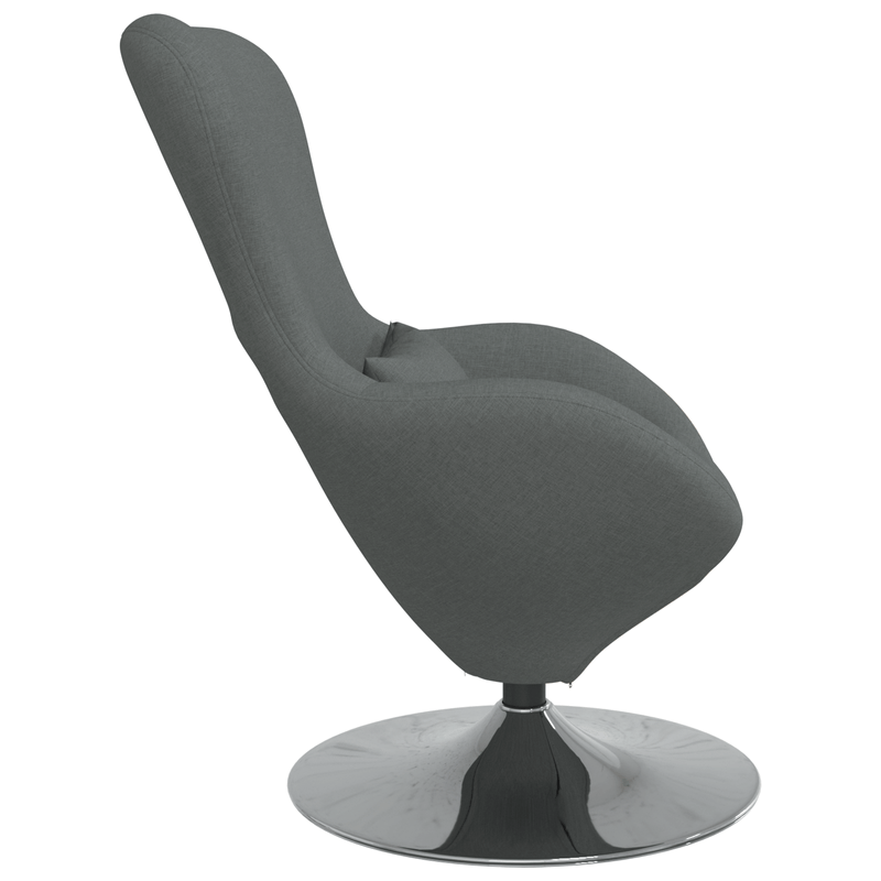 Casa si Gradina - Mobilier - Scaune si fotolii - Fotolii - Fotoliu tip ou, gri inchis, textil - Infinity.ro