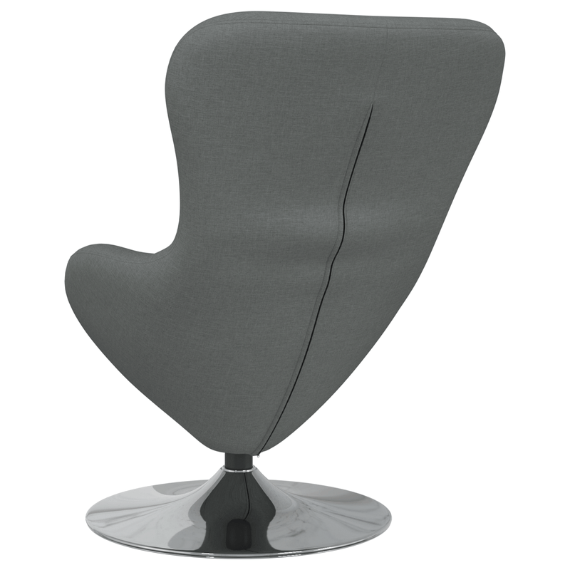 Casa si Gradina - Mobilier - Scaune si fotolii - Fotolii - Fotoliu tip ou, gri inchis, textil - Infinity.ro