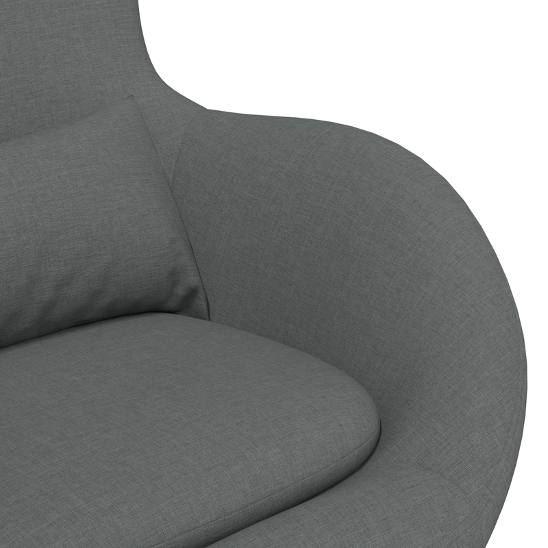 Casa si Gradina - Mobilier - Scaune si fotolii - Fotolii - Fotoliu tip ou, gri inchis, textil - Infinity.ro