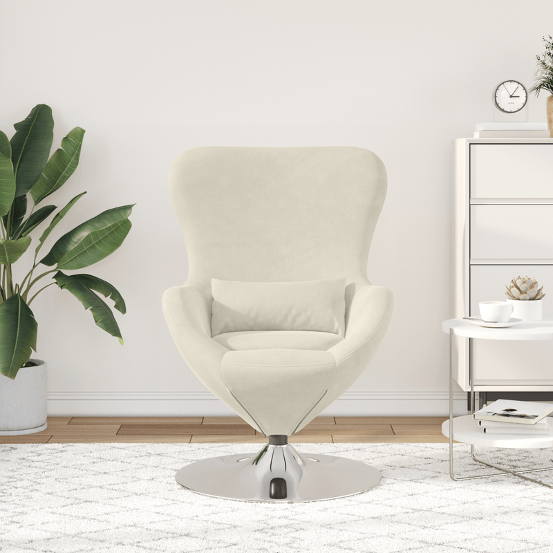 Casa si Gradina - Mobilier - Scaune si fotolii - Fotolii - Fotoliu Egg  Crem Catifea - Infinity.ro