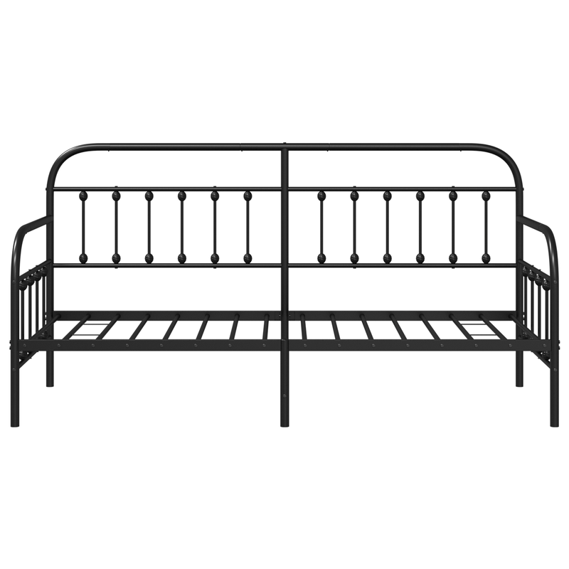Casa si Gradina - Mobilier - Paturi si accesorii - Paturi - Cadru de pat zi  Negru 75x190 cm Otel - Infinity.ro
