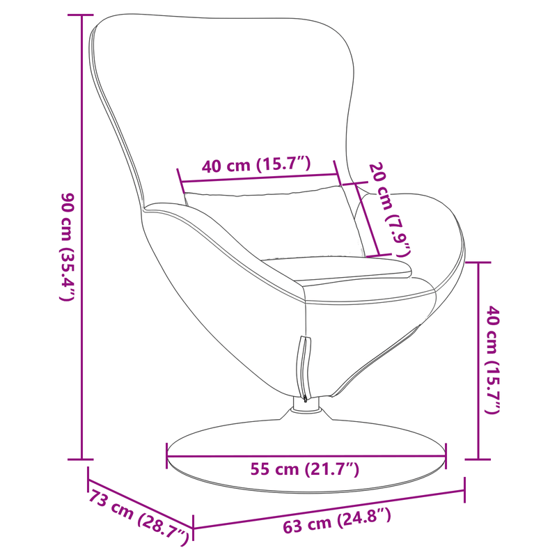 Casa si Gradina - Mobilier - Scaune si fotolii - Fotolii - Fotoliu Egg  Crem Catifea - Infinity.ro
