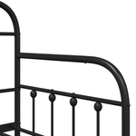 Casa si Gradina - Mobilier - Paturi si accesorii - Paturi - Cadru de pat zi  Negru 75x190 cm Otel - Infinity.ro