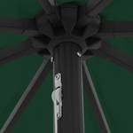 Casa si Gradina - Gradina si terasa - Umbrele si pavilioane - Umbrele - Umbrela de gradina cu LED-uri, ø395x245 cm, verde - Infinity.ro