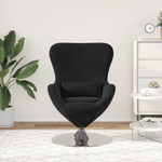 Casa si Gradina - Mobilier - Scaune si fotolii - Fotolii - Fotoliu tip ou  din catifea neagra - Infinity.ro