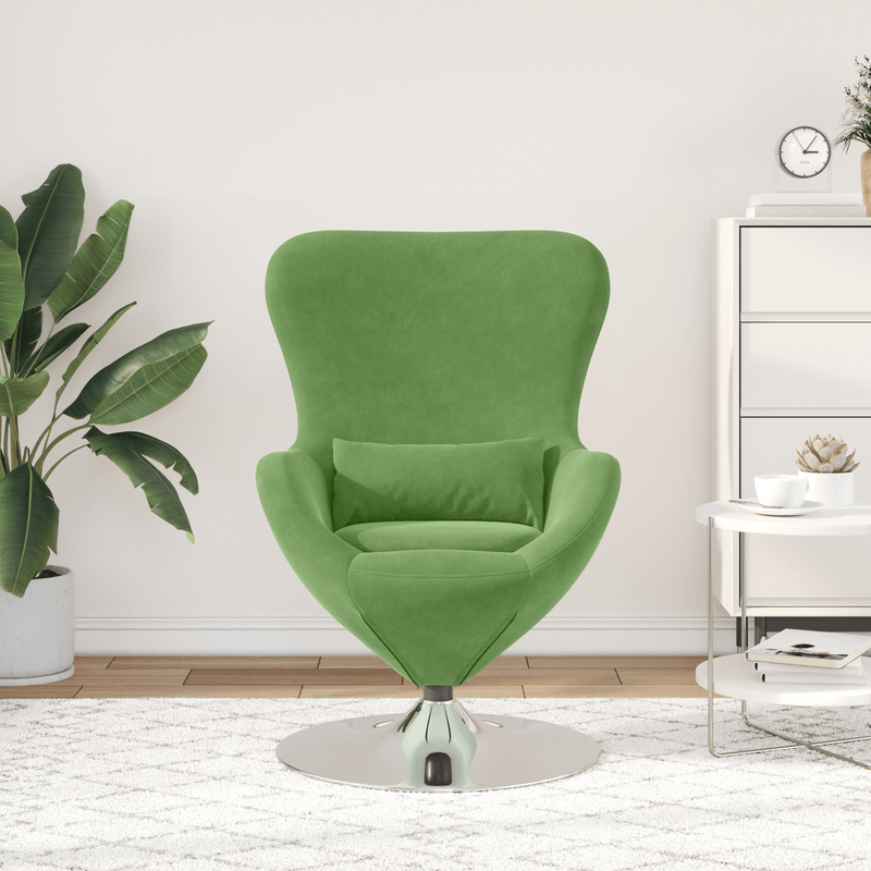 Casa si Gradina - Mobilier - Scaune si fotolii - Fotolii - Fotoliu ou  Verde Deschis din Catifea - Infinity.ro