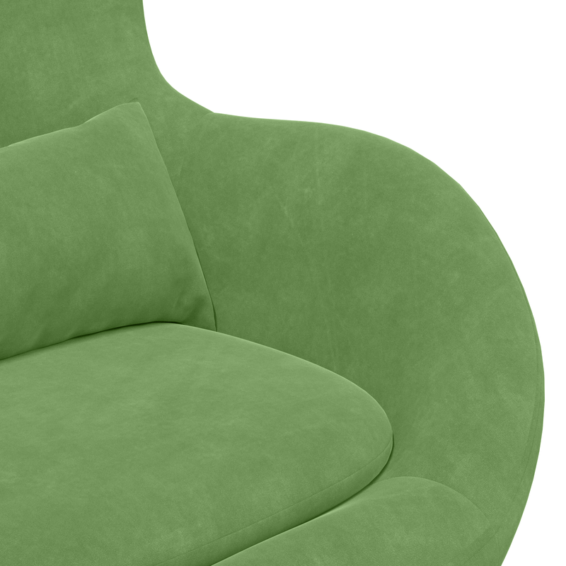 Casa si Gradina - Mobilier - Scaune si fotolii - Fotolii - Fotoliu ou  Verde Deschis din Catifea - Infinity.ro
