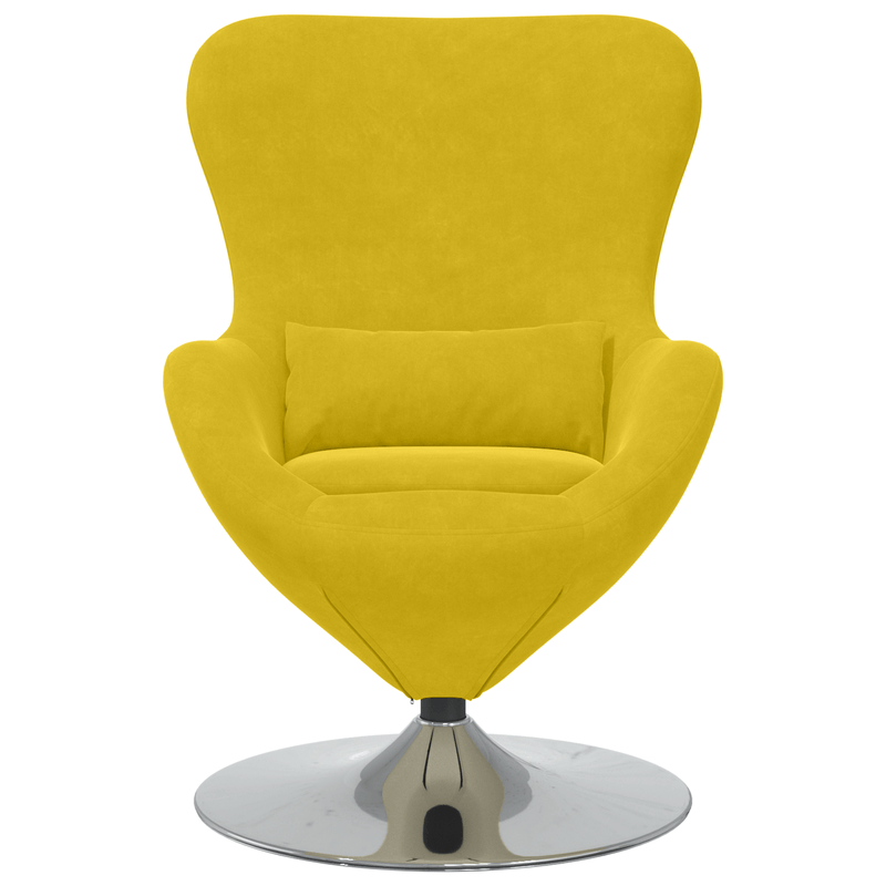 Casa si Gradina - Mobilier - Scaune si fotolii - Fotolii - Fotoliu ou  din catifea galbena - Infinity.ro