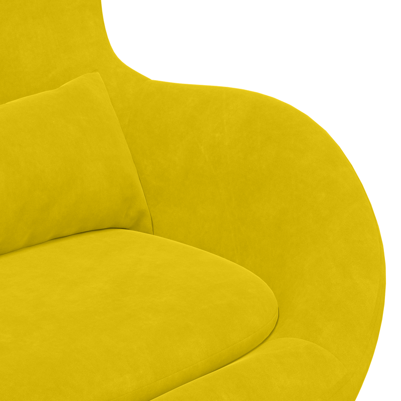 Casa si Gradina - Mobilier - Scaune si fotolii - Fotolii - Fotoliu ou  din catifea galbena - Infinity.ro