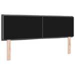 Casa si Gradina - Mobilier - Paturi si accesorii - Accesorii paturi - Tablie de pat design linii, gri inchis, 140 cm, textil - Infinity.ro