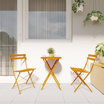 Casa si Gradina - Gradina si terasa - Mobilier exterior - Scaune si sezlonguri gradina - Scaune de gradina pliabile, 2 buc., galben mustar, otel - Infinity.ro