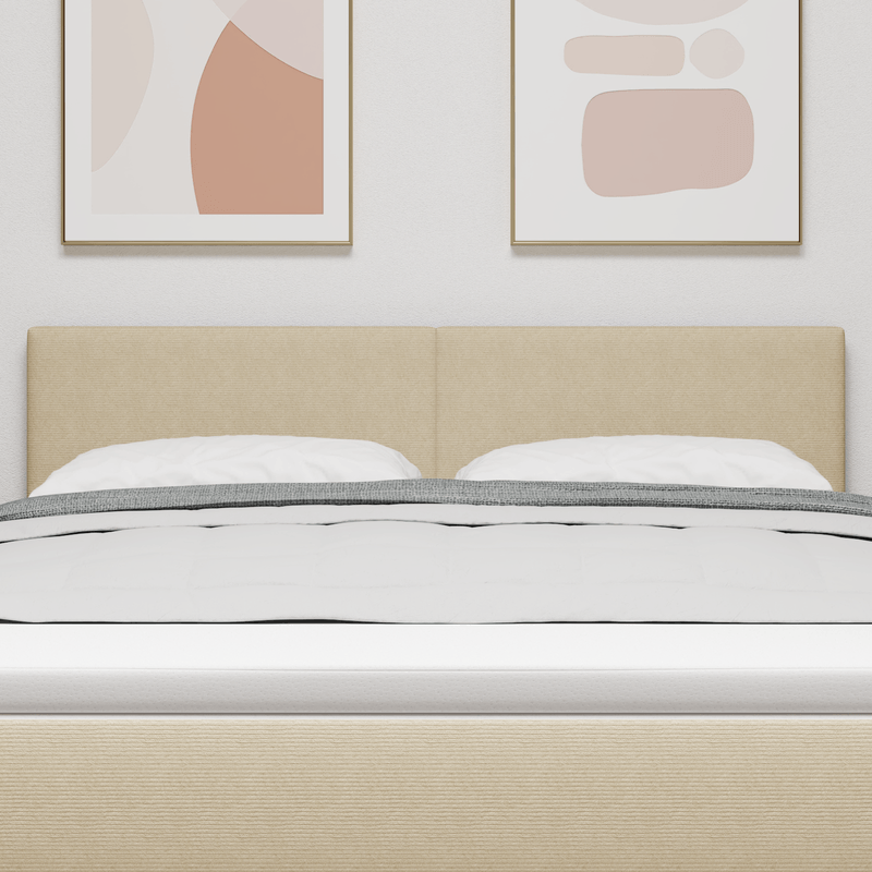 Casa si Gradina - Mobilier - Paturi si accesorii - Accesorii paturi - Tablie de pat design simplu, gri verde deschis, 140 cm, velur - Infinity.ro