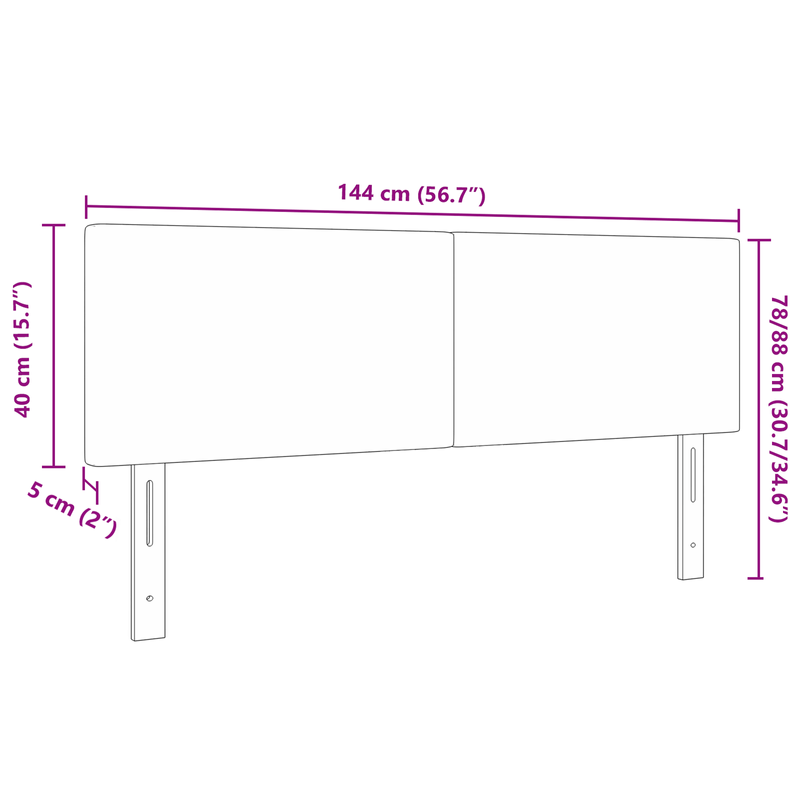 Casa si Gradina - Mobilier - Paturi si accesorii - Accesorii paturi - Tablie de pat design simplu, gri verde deschis, 140 cm, velur - Infinity.ro