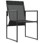 Casa si Gradina - Gradina si terasa - Mobilier exterior - Scaune si sezlonguri gradina - Fotolii de gradina cu perne, 4 buc., negru, textilena - Infinity.ro