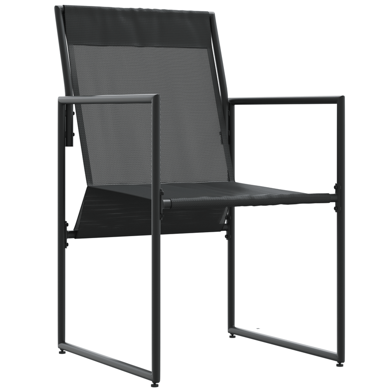 Casa si Gradina - Gradina si terasa - Mobilier exterior - Scaune si sezlonguri gradina - Fotolii de gradina cu perne, 4 buc., negru, textilena - Infinity.ro