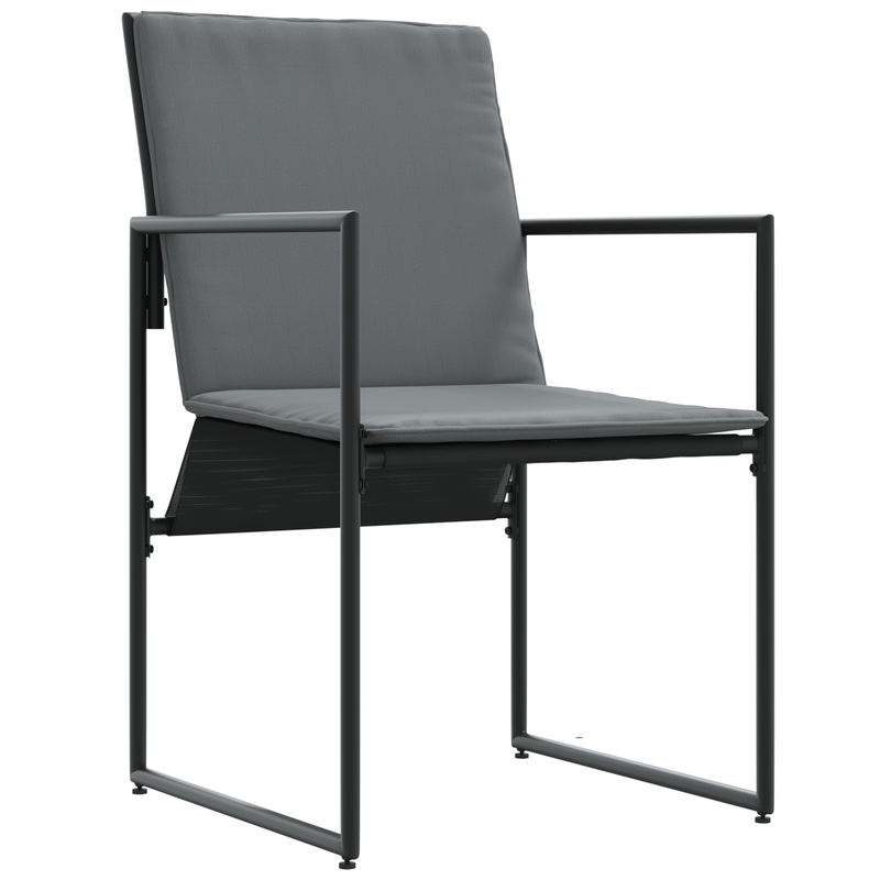 Casa si Gradina - Gradina si terasa - Mobilier exterior - Scaune si sezlonguri gradina - Fotolii de gradina cu perne, 4 buc., negru, textilena - Infinity.ro