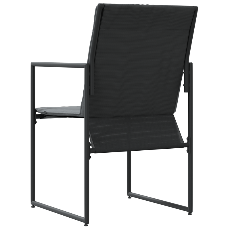 Casa si Gradina - Gradina si terasa - Mobilier exterior - Scaune si sezlonguri gradina - Fotolii de gradina cu perne, 4 buc., negru, textilena - Infinity.ro