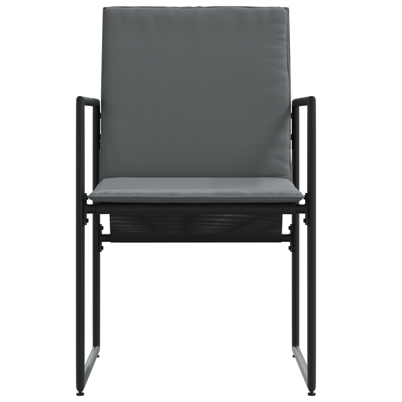 Casa si Gradina - Gradina si terasa - Mobilier exterior - Scaune si sezlonguri gradina - Fotolii de gradina cu perne, 4 buc., negru, textilena - Infinity.ro
