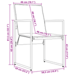 Casa si Gradina - Gradina si terasa - Mobilier exterior - Scaune si sezlonguri gradina - Fotolii de gradina cu perne, 4 buc., negru, textilena - Infinity.ro