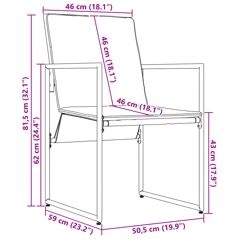 Casa si Gradina - Gradina si terasa - Mobilier exterior - Scaune si sezlonguri gradina - Fotolii de gradina cu perne, 4 buc., negru, textilena - Infinity.ro