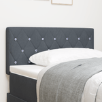 Casa si Gradina - Mobilier - Paturi si accesorii - Accesorii paturi - Tablie de pat cu nasturi gri inchis 100 cm catifea - Infinity.ro