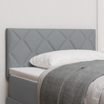 Casa si Gradina - Mobilier - Paturi si accesorii - Accesorii paturi - Tablie de pat model romboidal gri deschis 90 cm textil - Infinity.ro