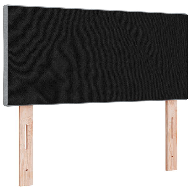 Casa si Gradina - Mobilier - Paturi si accesorii - Accesorii paturi - Tablie de pat model romboidal gri deschis 90 cm textil - Infinity.ro