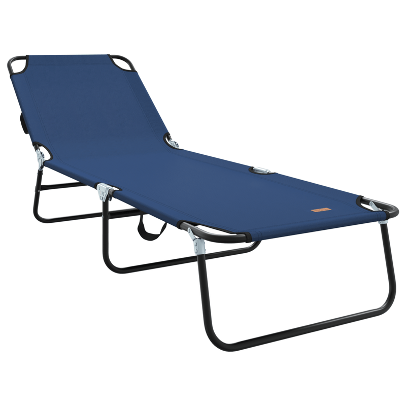 Casa si Gradina - Gradina si terasa - Mobilier exterior - Scaune si sezlonguri gradina - Sezlong pliabil portabil Albastru 600D Oxfor Fabric - Infinity.ro