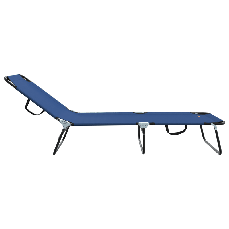 Casa si Gradina - Gradina si terasa - Mobilier exterior - Scaune si sezlonguri gradina - Sezlong pliabil portabil Albastru 600D Oxfor Fabric - Infinity.ro