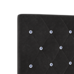 Casa si Gradina - Mobilier - Paturi si accesorii - Accesorii paturi - Tablie de pat cu nasturi negru 100 cm catifea - Infinity.ro