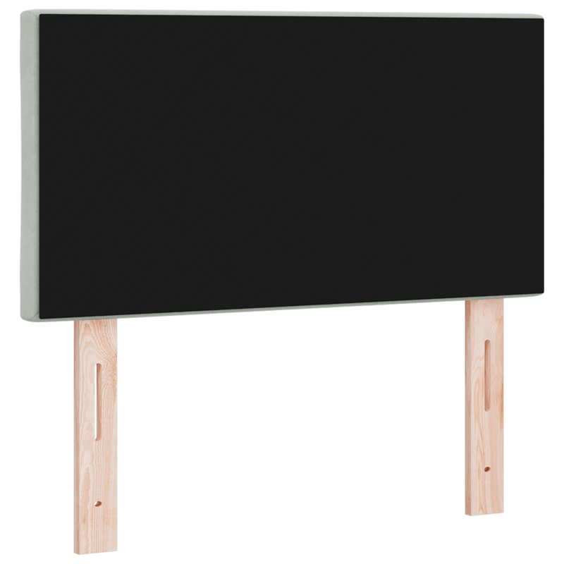 Casa si Gradina - Mobilier - Paturi si accesorii - Accesorii paturi - Tablie de pat model romboidal gri deschis 80 cm catifea - Infinity.ro