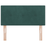 Casa si Gradina - Mobilier - Paturi si accesorii - Accesorii paturi - Tablie de pat cu nasturi verde inchis 90 cm catifea - Infinity.ro