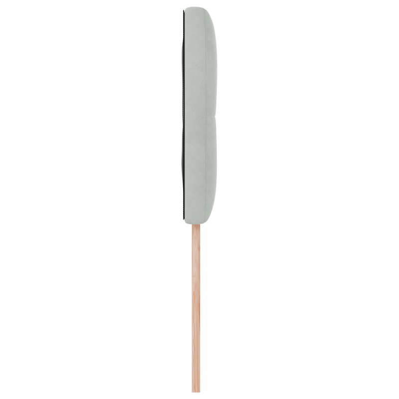Casa si Gradina - Mobilier - Paturi si accesorii - Accesorii paturi - Tablie de pat cu nasturi gri deschis 90 cm catifea - Infinity.ro