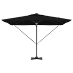 Casa si Gradina - Gradina si terasa - Umbrele si pavilioane - Umbrele - Umbra Cantilever Roma cu LED-uri Negre 286x285x270 cm Aluminiu - Infinity.ro