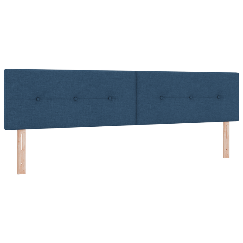 Casa si Gradina - Mobilier - Paturi si accesorii - Accesorii paturi - Tablie de pat cu nasturi albastru 200 cm textil - Infinity.ro