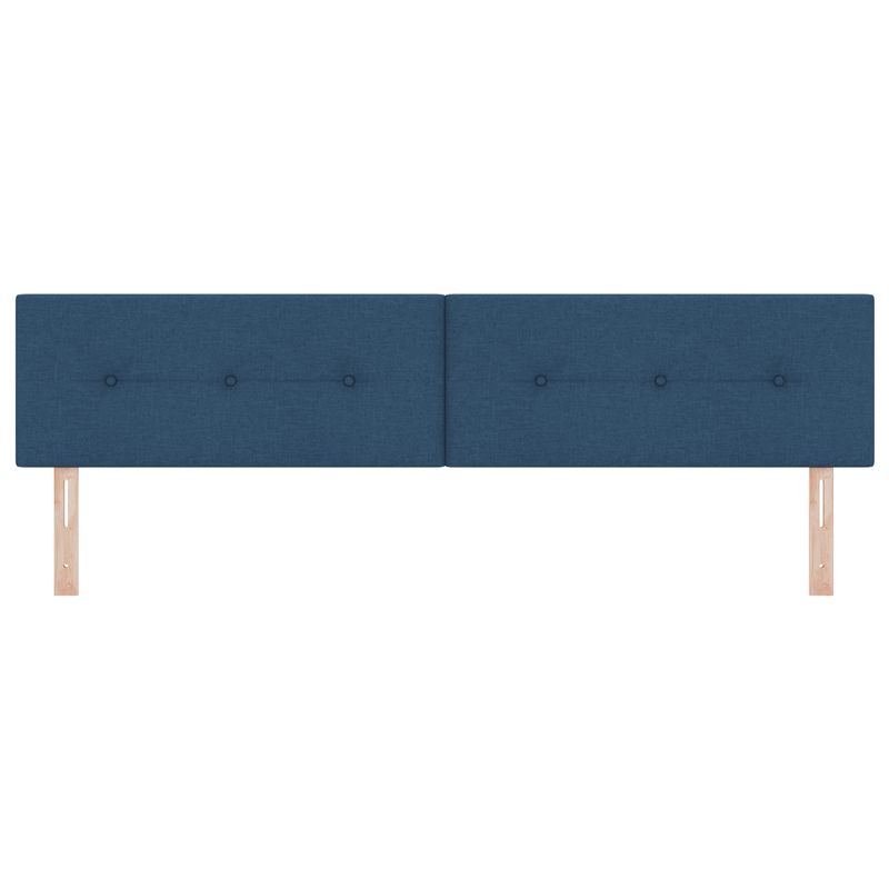 Casa si Gradina - Mobilier - Paturi si accesorii - Accesorii paturi - Tablie de pat cu nasturi albastru 200 cm textil - Infinity.ro