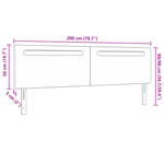 Casa si Gradina - Mobilier - Paturi si accesorii - Accesorii paturi - Tablie de pat design simplu alb pur 200 cm piele ecologica - Infinity.ro