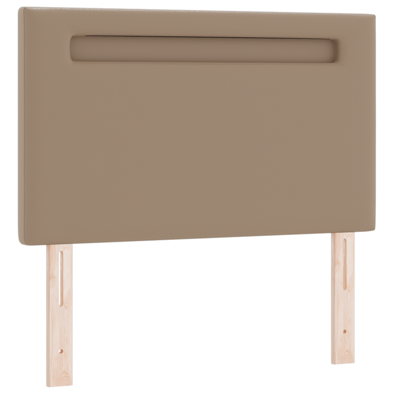 Casa si Gradina - Mobilier - Paturi si accesorii - Accesorii paturi - Tablie de pat design simplu cappuccino 100 cm piele ecologica - Infinity.ro