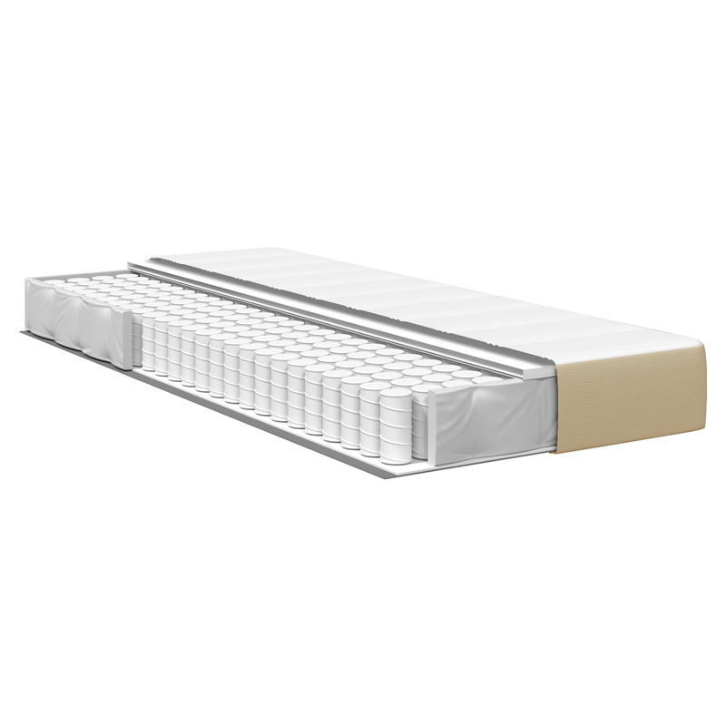 Casa si Gradina - Mobilier - Saltele si somiere - Saltele - Saltea arcuri pocket gri/verde inchis medie 100x200x20cm textil - Infinity.ro