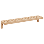 Casa si Gradina - Mobilier - Biblioteci si rafturi - Rafturi - Raft suspendat, 62x10x12,5 cm, lemn masiv nuc - Infinity.ro