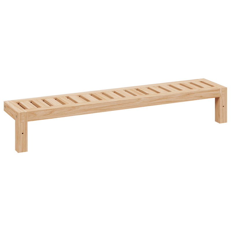 Casa si Gradina - Mobilier - Biblioteci si rafturi - Rafturi - Raft suspendat, 62x10x12,5 cm, lemn masiv nuc - Infinity.ro