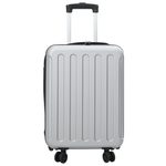 Sport si Outdoor - Articole de voiaj - Genti voiaj - Valiza pliabila cu husa dura de 20in argintie 34 x 23 x 55.5 cm ABS - Infinity.ro