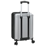 Sport si Outdoor - Articole de voiaj - Genti voiaj - Valiza pliabila cu husa dura de 20in argintie 34 x 23 x 55.5 cm ABS - Infinity.ro
